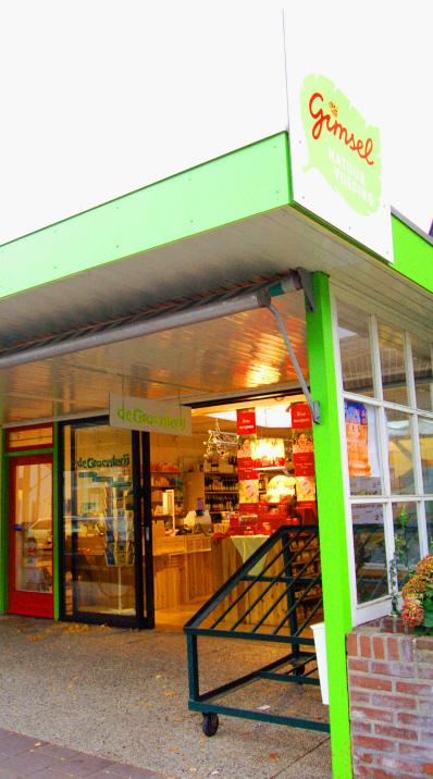 Foto: Voorzijde van winkel Gimsel / De Groenterij.
